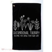 Occupational Therapy Helping You Grow Your Own Way OT Squad Golf Towel thumb 0