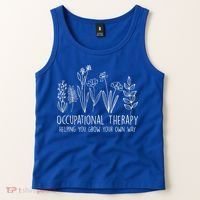 Occupational Therapy Helping You Grow Your Own Way OT Squad Tank Top thumb 2
