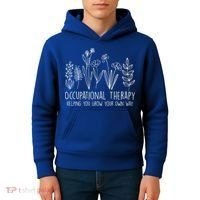 Occupational Therapy Helping You Grow Your Own Way OT Squad Kids Hoodie thumb 4