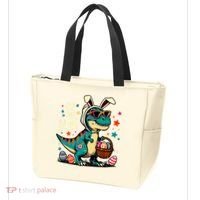 On The Hunt Dino Happy Easter Day T-rex Dinosaur  Tote Bag thumb 3