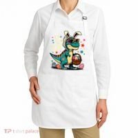On The Hunt Dino Happy Easter Day T-rex Dinosaur  Apron thumb 2