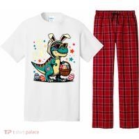On The Hunt Dino Happy Easter Day T-rex Dinosaur  Pajama Set thumb 0