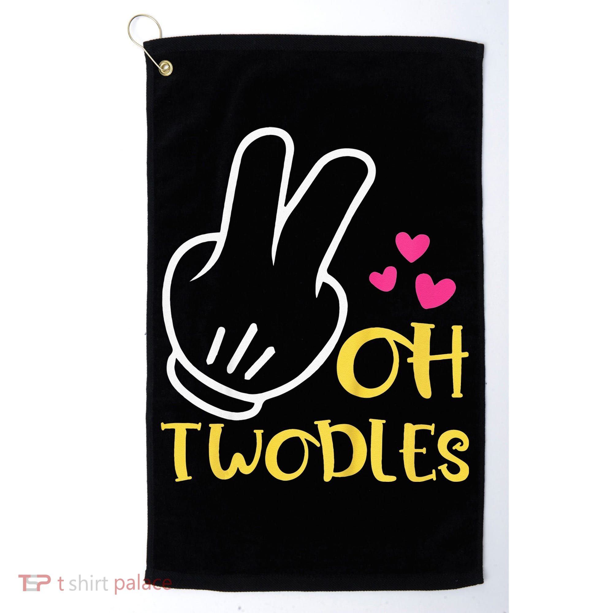 Oh Twodles Happy 2nd Birthday Golf Towel