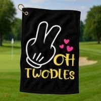Oh Twodles Happy 2nd Birthday Golf Towel thumb 1