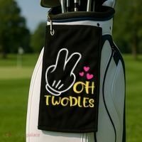Oh Twodles Happy 2nd Birthday Golf Towel thumb 2