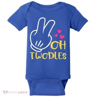 Oh Twodles Happy 2nd Birthday Baby Bodysuit