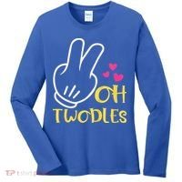 Oh Twodles Happy 2nd Birthday Women's Long Sleeve Shirt thumb 0