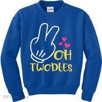 Oh Twodles Happy 2nd Birthday Kids Sweatshirt thumb 0