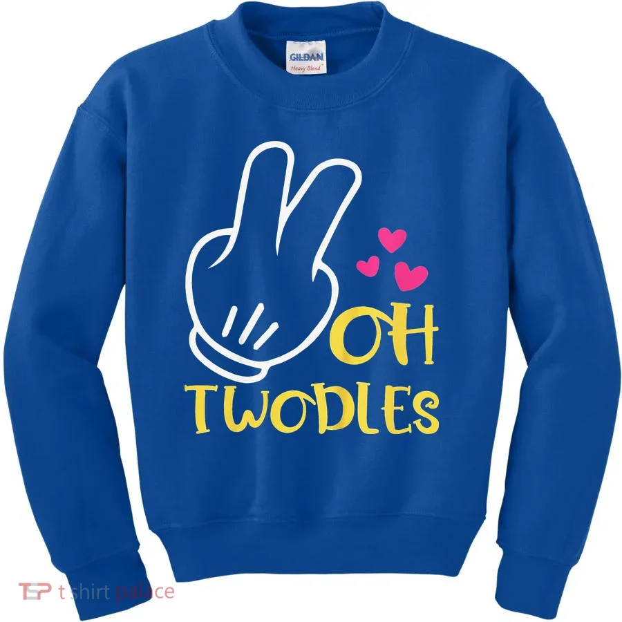 Oh Twodles Happy 2nd Birthday Kids Sweatshirt