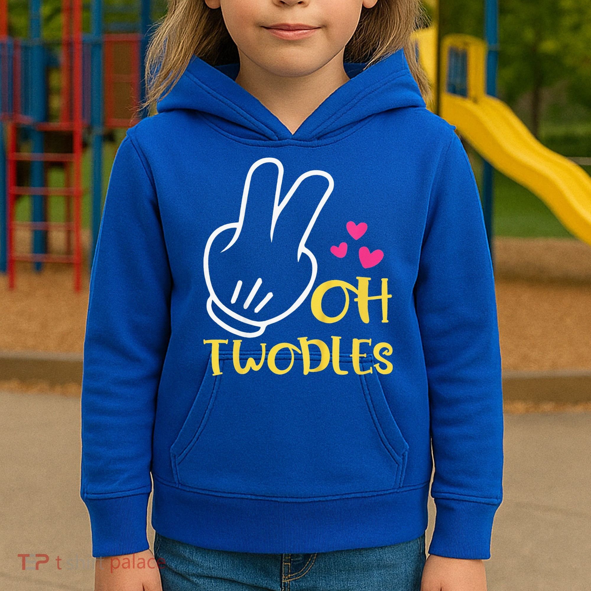 Oh Twodles Happy 2nd Birthday Kids Hoodie