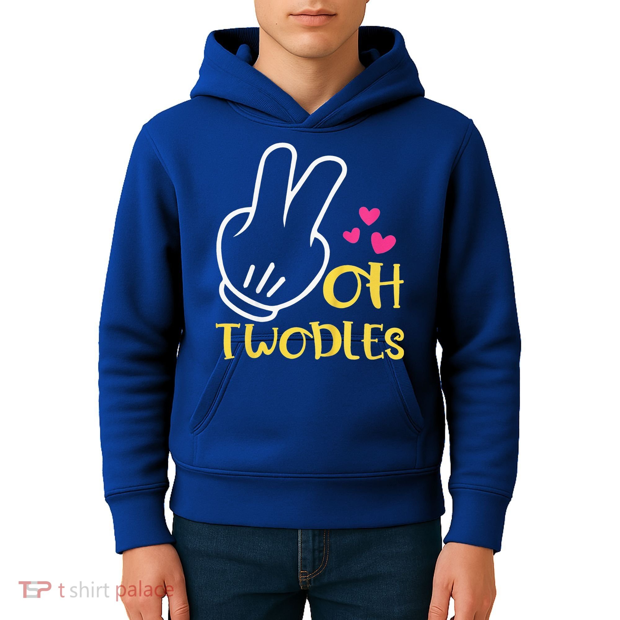 Oh Twodles Happy 2nd Birthday Kids Hoodie