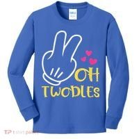 Oh Twodles Happy 2nd Birthday Kids Long Sleeve Shirt thumb 0