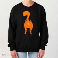 Orange Tabby Happy Kitty Cat Butt Funny Women's Sweatshirt thumb 0