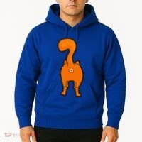 Orange Tabby Happy Kitty Cat Butt Funny Hoodie thumb 2