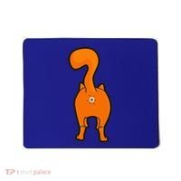 Orange Tabby Happy Kitty Cat Butt Funny Mousepad thumb 0
