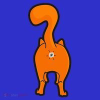 Orange Tabby Happy Kitty Cat Butt Funny Toddler Hoodie thumb 2