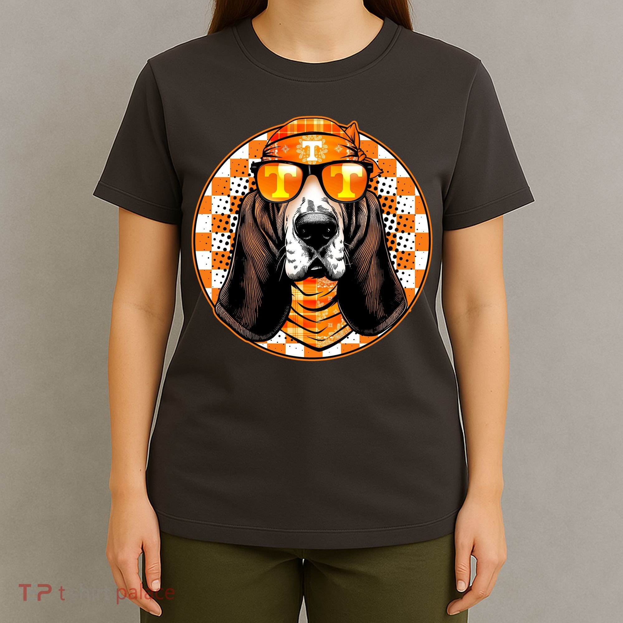Orange Tennessee Hound College Football Sports Fan T-Shirt