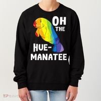 Oh The Hue Manatee Zookeeper Marine Biologist Zoologist Women's Sweatshirt thumb 0