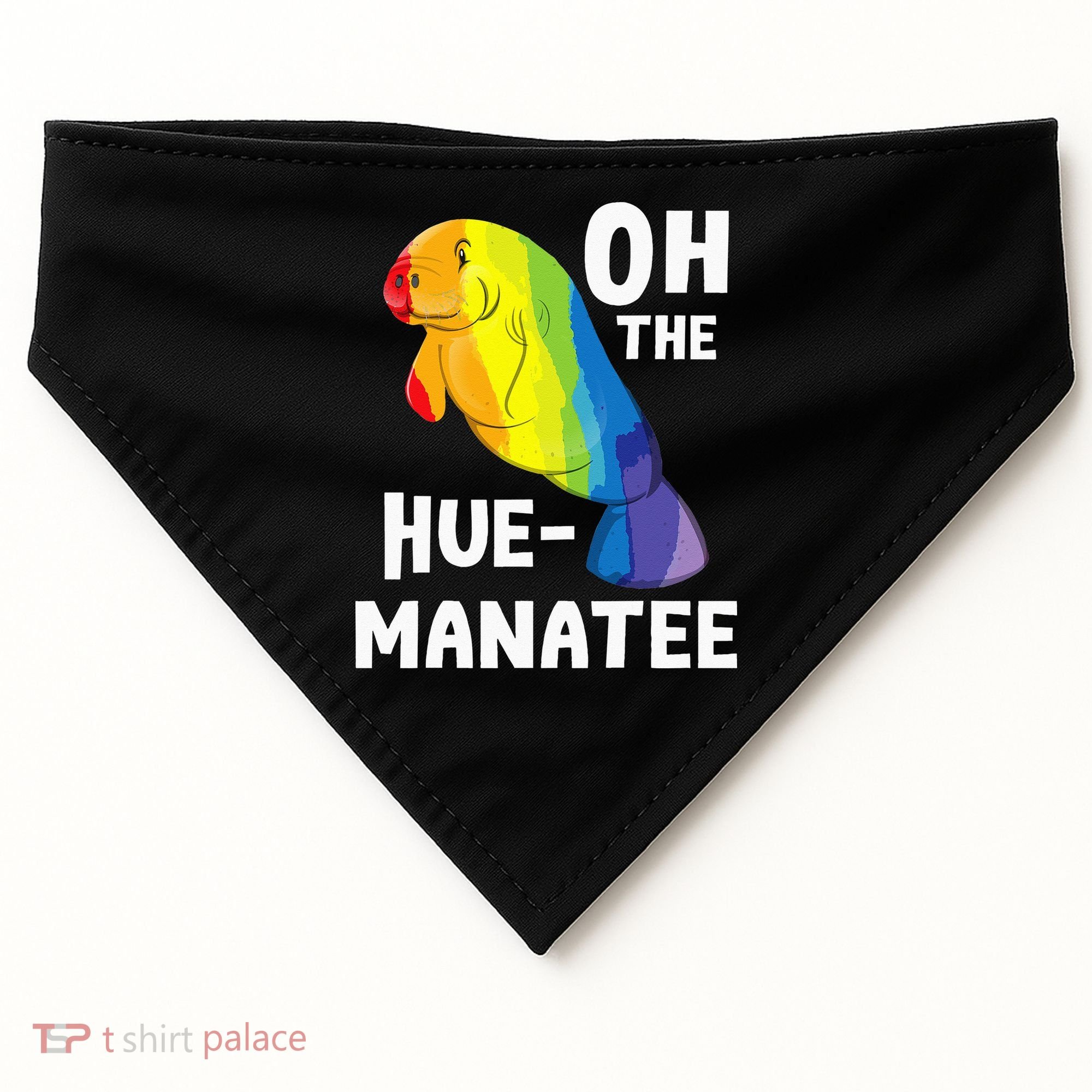 Oh The Hue Manatee Zookeeper Marine Biologist Zoologist USA-Made Doggie Bandana