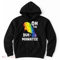 Oh The Hue Manatee Zookeeper Marine Biologist Zoologist Hoodie thumb 0