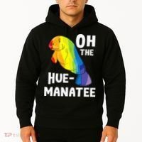 Oh The Hue Manatee Zookeeper Marine Biologist Zoologist Hoodie thumb 2