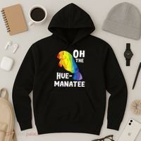 Oh The Hue Manatee Zookeeper Marine Biologist Zoologist Hoodie thumb 3