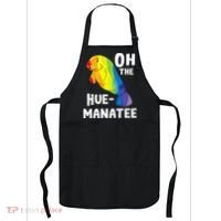 Oh The Hue Manatee Zookeeper Marine Biologist Zoologist Apron thumb 0