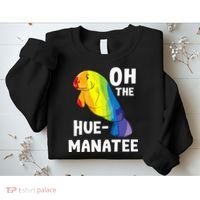 Oh The Hue Manatee Zookeeper Marine Biologist Zoologist Sweatshirt thumb 2
