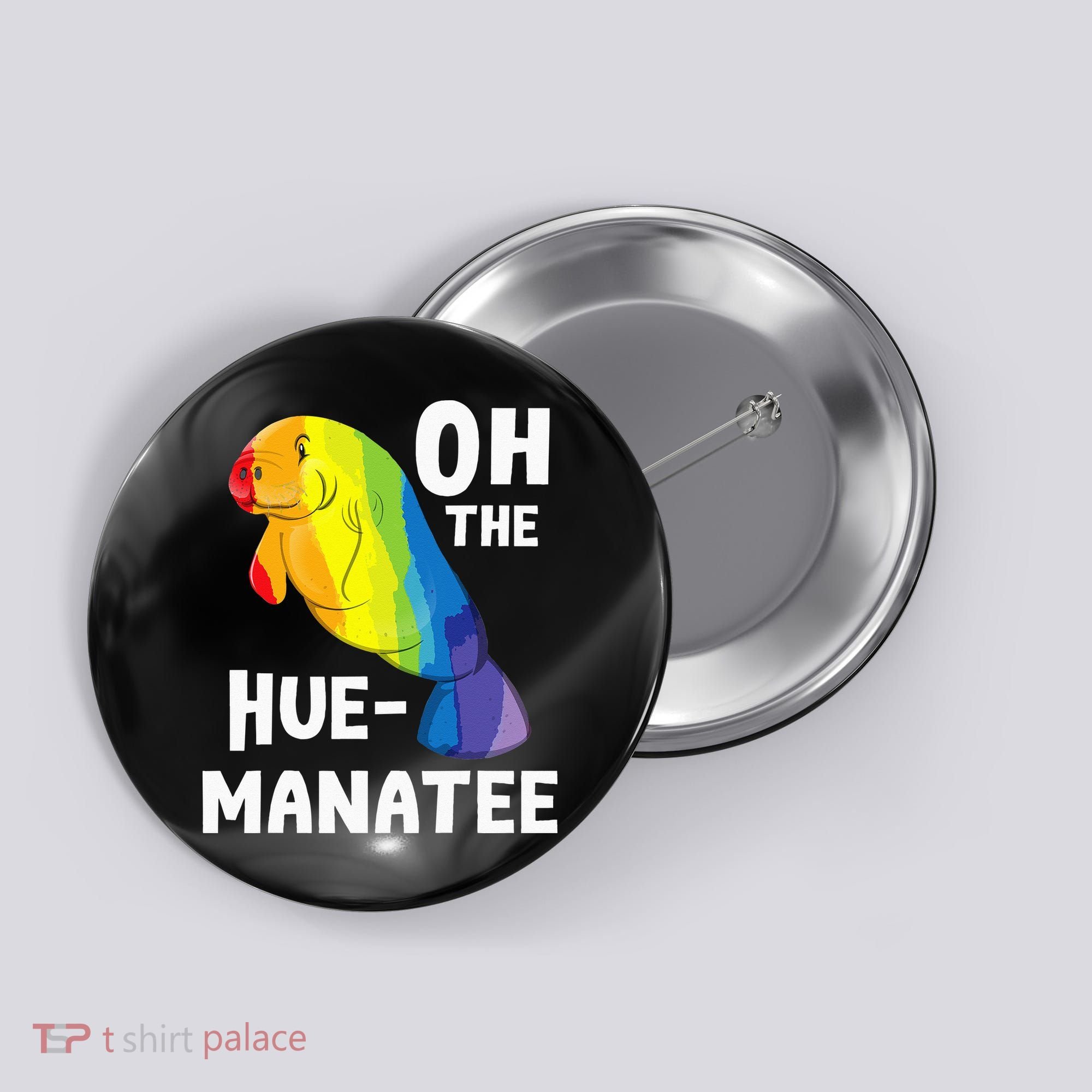 Oh The Hue Manatee Zookeeper Marine Biologist Zoologist Button