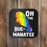 Oh The Hue Manatee Zookeeper Marine Biologist Zoologist Coaster thumb 0