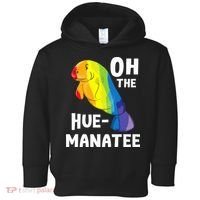 Oh The Hue Manatee Zookeeper Marine Biologist Zoologist Toddler Hoodie thumb 0