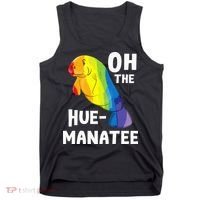 Oh The Hue Manatee Zookeeper Marine Biologist Zoologist Tank Top thumb 0