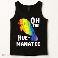 Oh The Hue Manatee Zookeeper Marine Biologist Zoologist Tank Top thumb 2