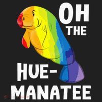 Oh The Hue Manatee Zookeeper Marine Biologist Zoologist Golf Towel thumb 3
