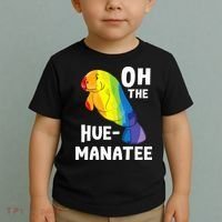 Oh The Hue Manatee Zookeeper Marine Biologist Zoologist Toddler T-Shirt thumb 2