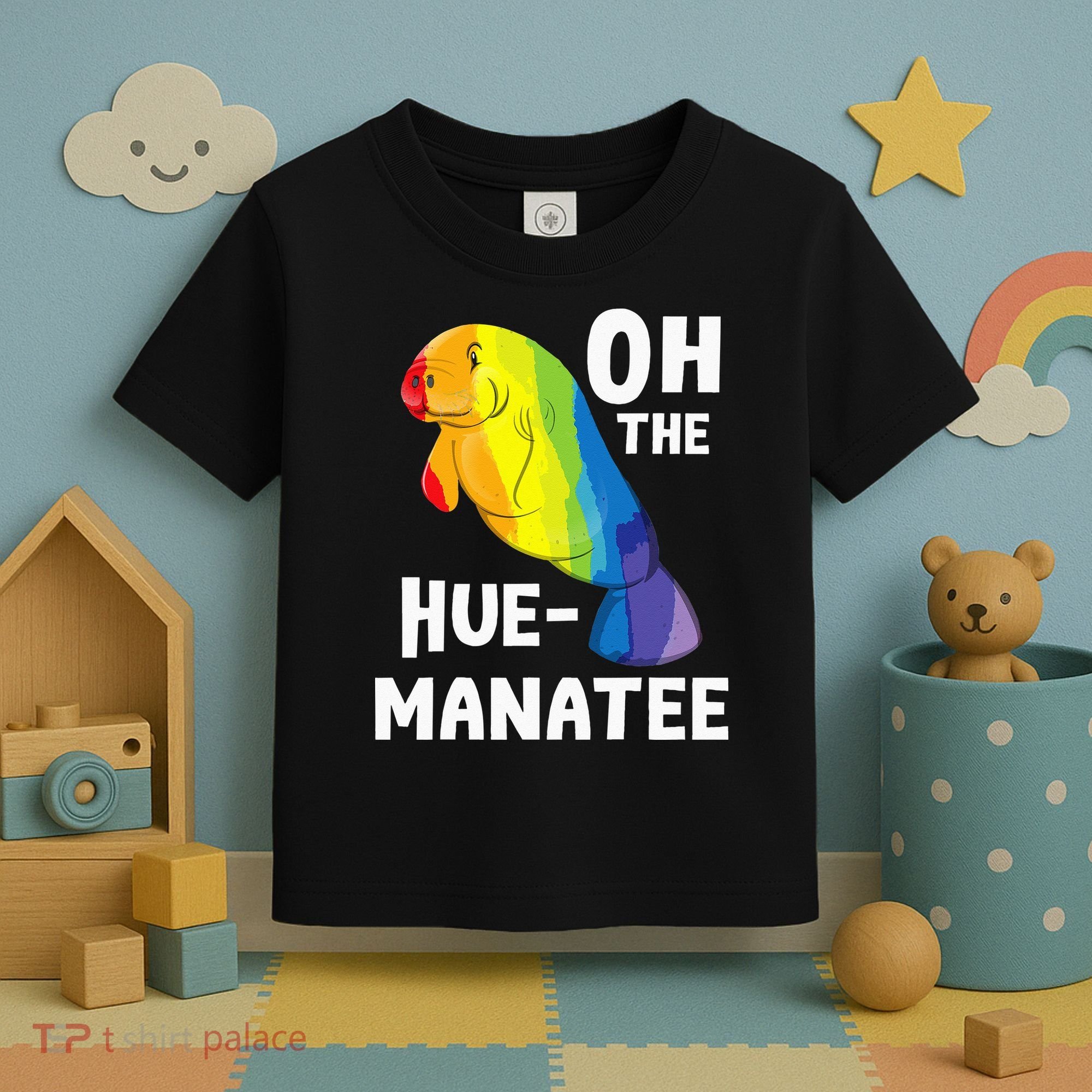 Oh The Hue Manatee Zookeeper Marine Biologist Zoologist Toddler T-Shirt