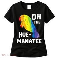 Oh The Hue Manatee Zookeeper Marine Biologist Zoologist Women's T-Shirt thumb 0