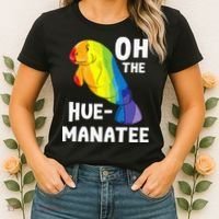 Oh The Hue Manatee Zookeeper Marine Biologist Zoologist Women's T-Shirt thumb 2