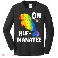Oh The Hue Manatee Zookeeper Marine Biologist Zoologist Kids Long Sleeve Shirt thumb 0