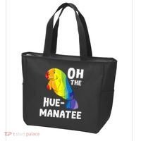 Oh The Hue Manatee Zookeeper Marine Biologist Zoologist Tote Bag thumb 3