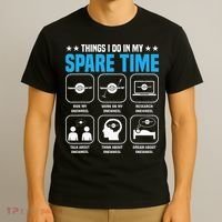 Onewheel Things I Do In My Spare Time One Wheel T-Shirt thumb 3