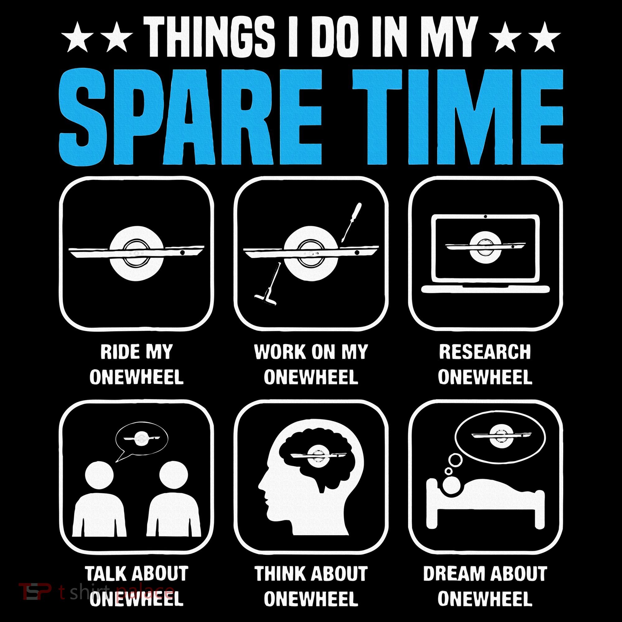 Onewheel Things I Do In My Spare Time One Wheel Women's Hoodie