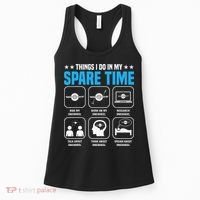 Onewheel Things I Do In My Spare Time One Wheel Women's Tank Top thumb 0