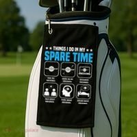 Onewheel Things I Do In My Spare Time One Wheel Golf Towel thumb 2