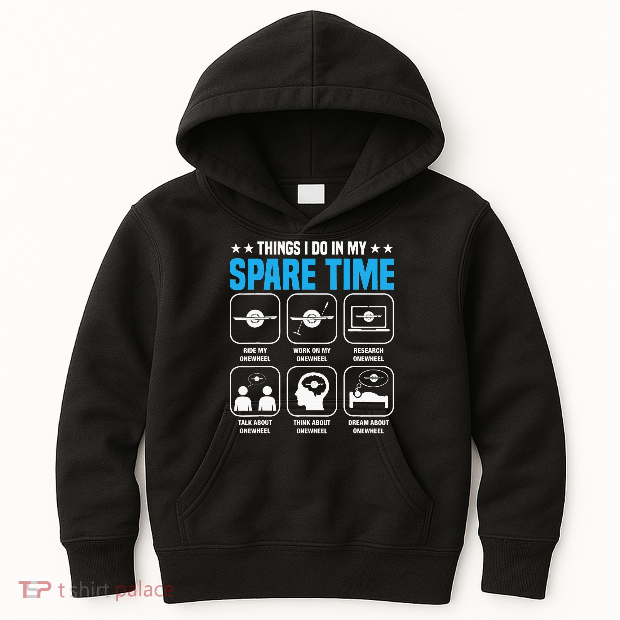 Onewheel Things I Do In My Spare Time One Wheel Kids Hoodie