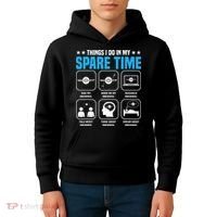 Onewheel Things I Do In My Spare Time One Wheel Kids Hoodie thumb 4