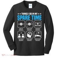 Onewheel Things I Do In My Spare Time One Wheel Kids Long Sleeve Shirt thumb 0
