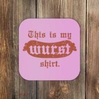 Oktoberfest This Is My Wurst German Coaster thumb 0