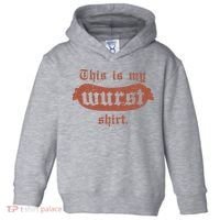 Oktoberfest This Is My Wurst German Toddler Hoodie thumb 0