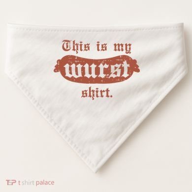 Oktoberfest This Is My Wurst German USA-Made Doggie Bandana